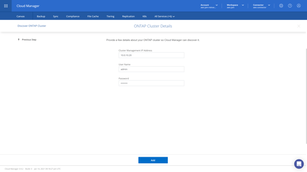 ONTAP Cluster Details