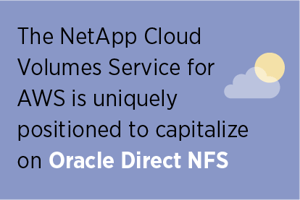 NetApp Cloud Volumes Service for AWS and Oracle Direct NFS NetApp Cloud Volumes Service for AWS and Oracle Direct NFS