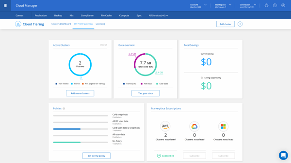 CT On-Prem Overview Tab