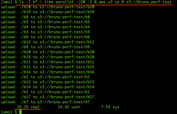 AWS S3 bucket in parallel -1