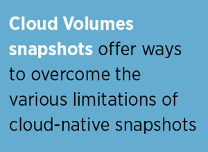 Cloud Volumes Snapshots overcome limitations
