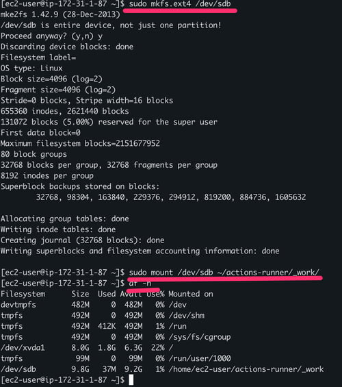 Formatting and Mounting the Cloud Volume