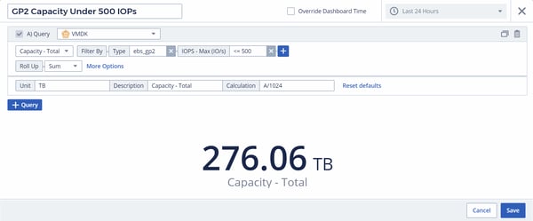 GP2 Capacity Under 500 IOPs