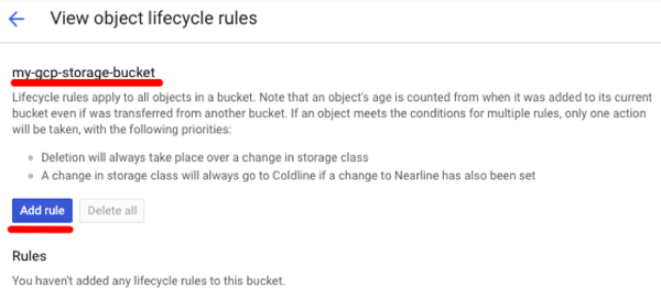 Object Lifecycle Rules
