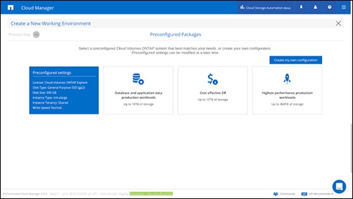 Preconfigured packages_netapp