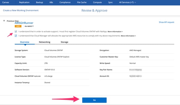 Review and Approve Panel in Cloud Manager