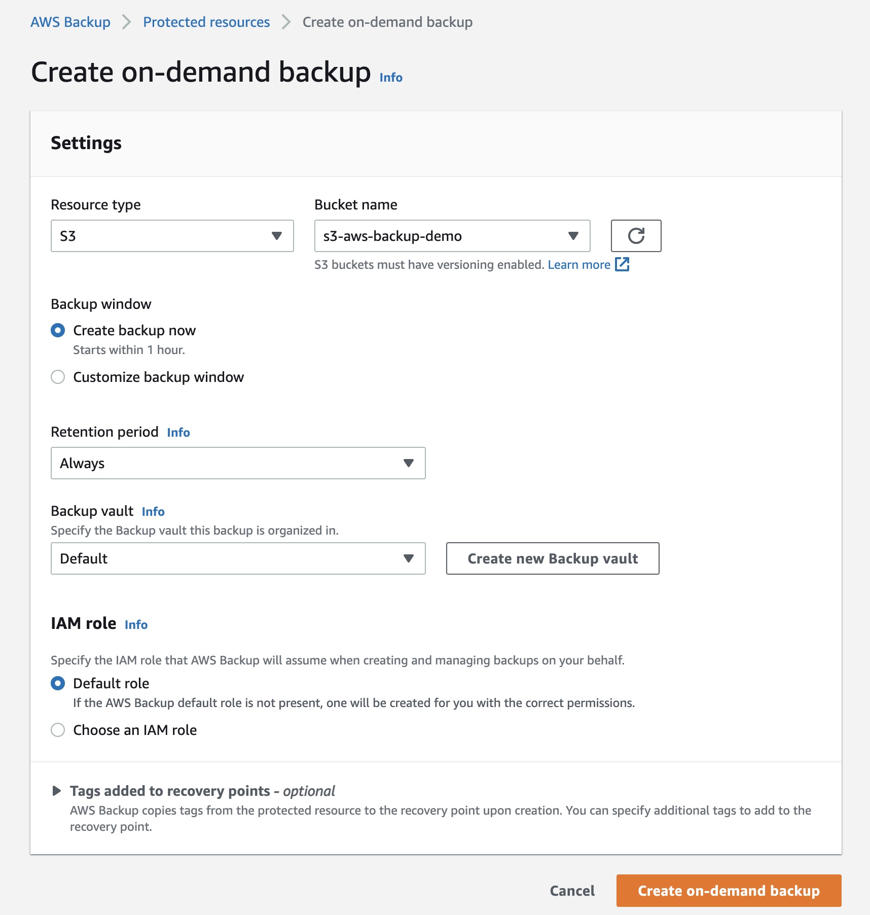 How To Back Up S3 Data Using AWS Backup