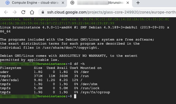 Google Cloud Linux Instance