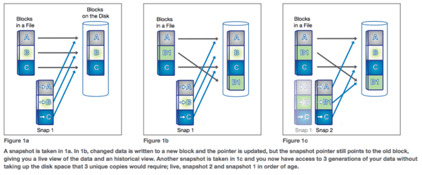 NetApp Snapshot technology diagram snapshot technology