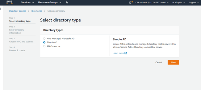 select directory type