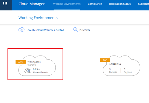 cloud manager workspaces