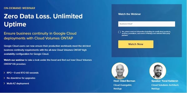 On-Demand webinar - Zero Data Loss. Unlimited Uptime.