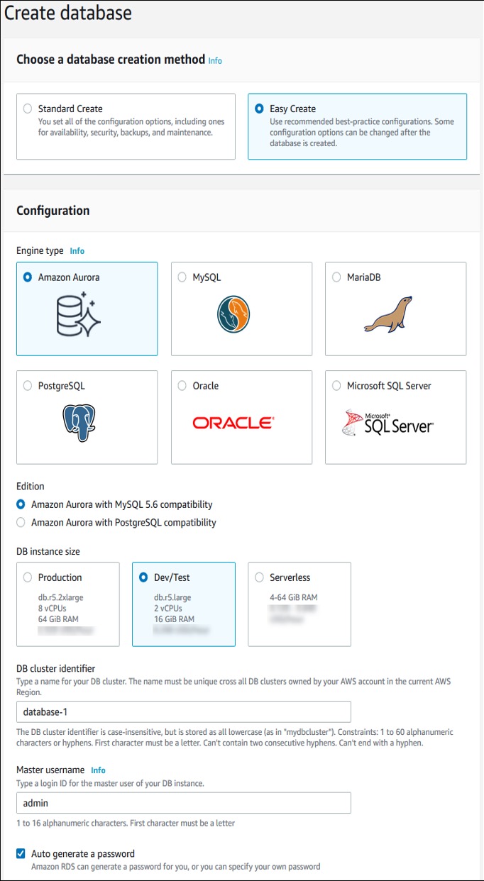 configure database