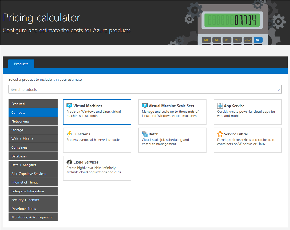 Pricing Calculator