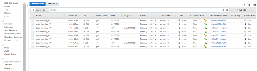 Amazon EBS Volumes