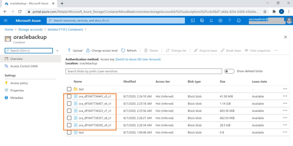 Oracle Backup