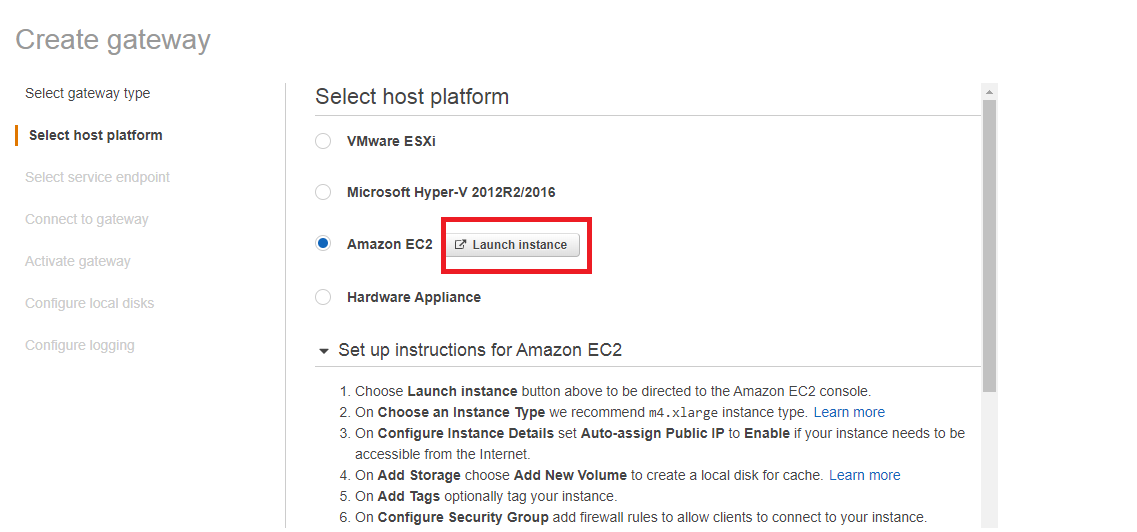 select host platform